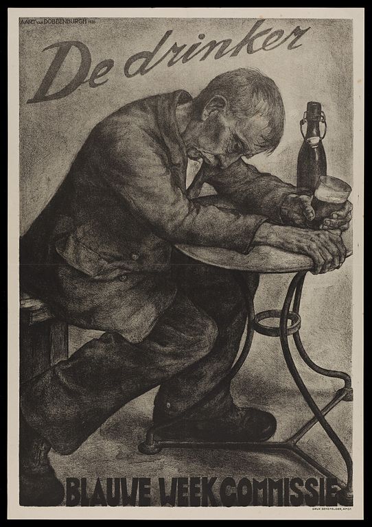 man drinking - Wellcome Images